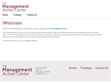 Tablet Screenshot of managementaction.org